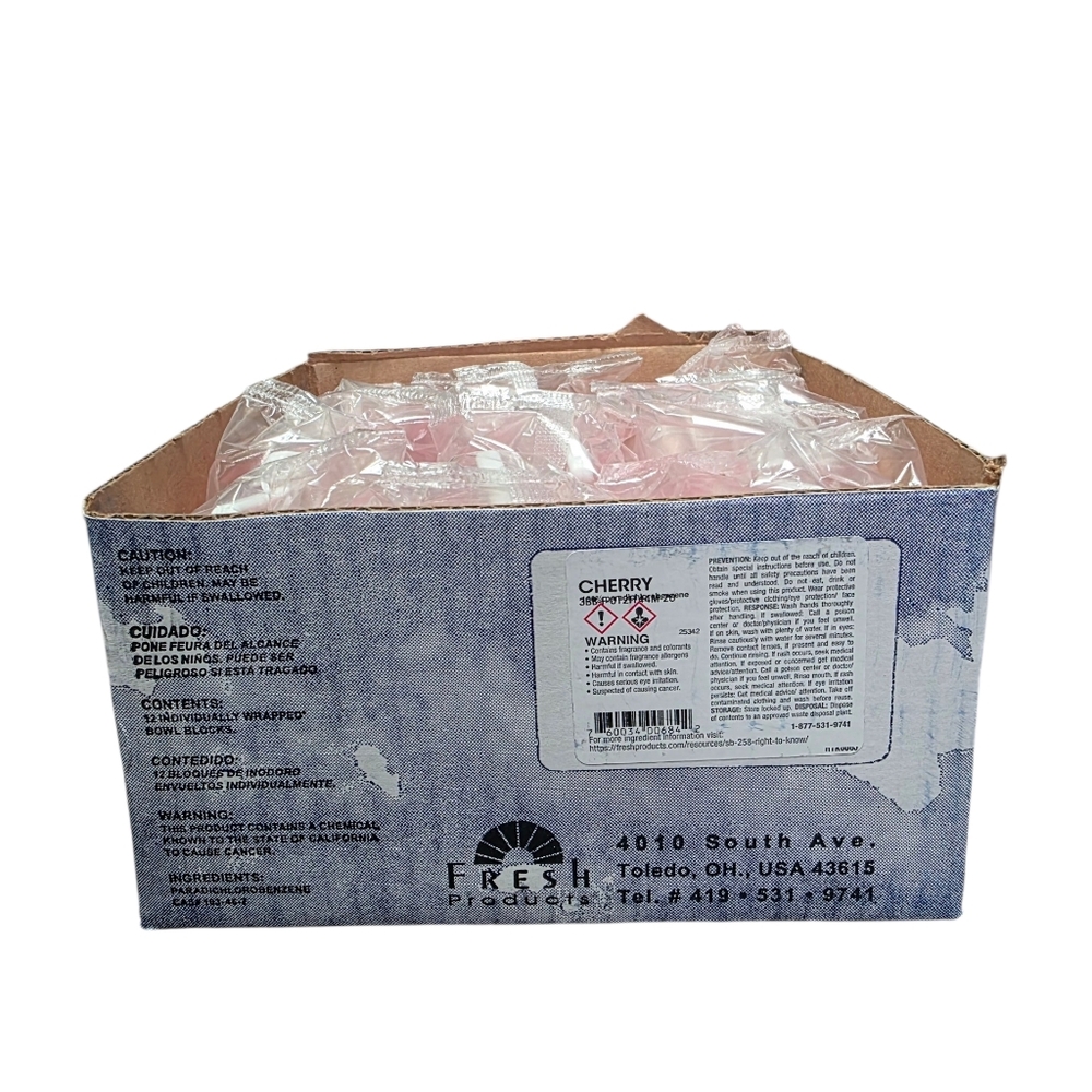 Fresh Products 12 Pack Toilet Bowl Deodorizer Block Cherry Scent Sealed NIB - Picture 7 of 12